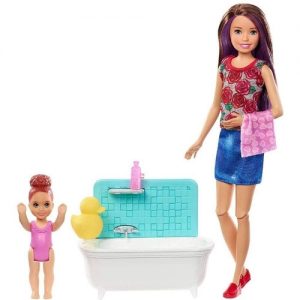 Boneca Barbie Skipper Babysitters Inc Hora do banho Mattel