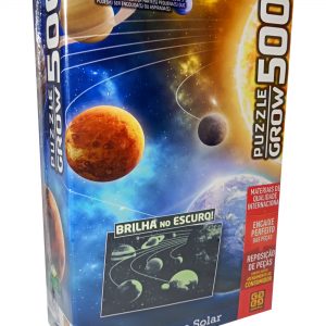 Puzzle Quebra-Cabeça 500 Peças Sistema Solar Brilha no Escuro - Grow