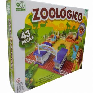 Jogo Zoológico 43 Peças - Nig Brinquedos