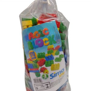 Blocos de Montar Magic Block com 170 Peças – Simo Toys