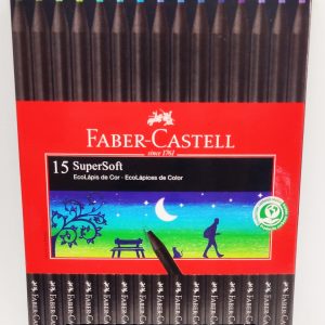 Lápis de Cor 15 SuperSoft Cores Frias - FaberCastell