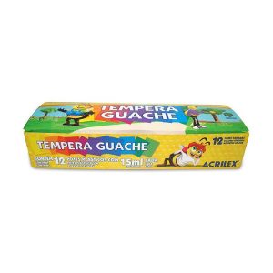 Tempera Guache 12 Cores - Acrilex