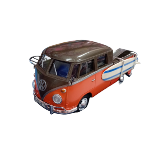 Miniatura Volkswagen Type 2 Pickup w/ Surfboard 1/24 - Motor Max