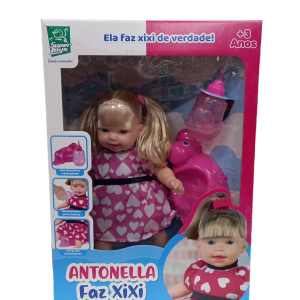 Boneca Antonella Faz Xixi - Super Toys