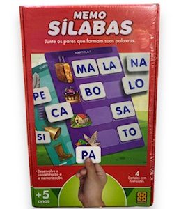 Jogo Da Memória Silabas - Grow