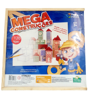 Blocos De Montar Mega Construções 120 Peças - Pais&Filhos