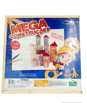 Blocos De Montar Mega Construções 120 Peças - Pais&Filhos