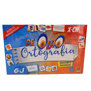 Jogo Pedagógico De Olho na Ortografia X-CH G-J - Algazarra Brinquedos