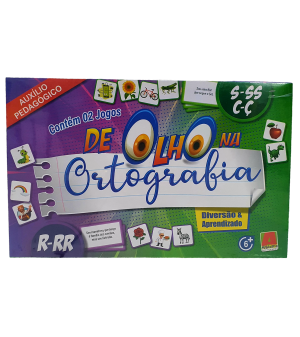 Jogo Pedagógico De Olho na Ortografia S-SS C-Ç R-RR - Algazarra Brinquedos