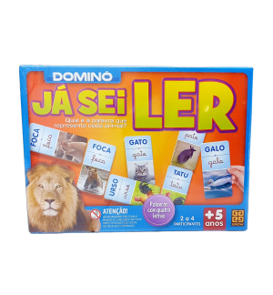 Puzzle Dominó Já Sei Ler - GROW