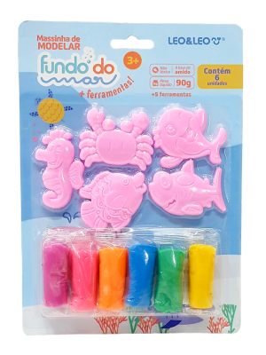 Massinha de modelar Fundo do Mar - Leo & Leo