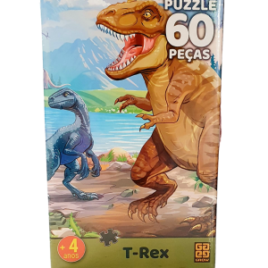 Quebra-Cabeça Puzzle T-Rex 60 Peças - Grow