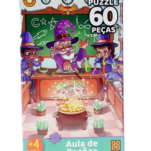 Quebra-Cabeça Puzzle Aula De Porções 60 Peças- Grow