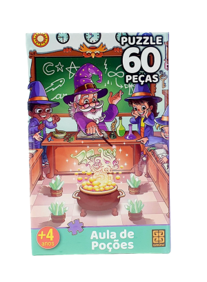 Quebra-Cabeça Puzzle Aula De Porções 60 Peças- Grow