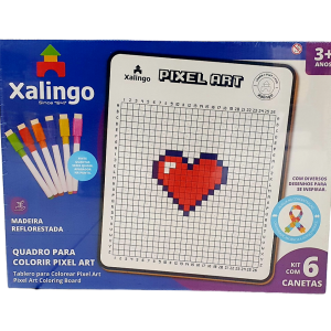 Quadro Para Colorir Pixel Art - Xalingo