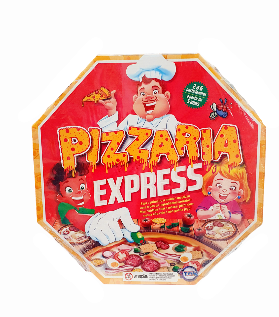 Jogo De Tabuleiro Pizzaria Express - Brinquedos Toia diversões Jogo De Tabuleiro Pizzaria Express - Brinquedos Toia diversões