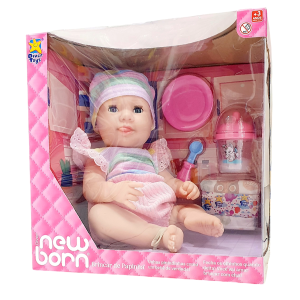 Boneca New Born Brincar De Papinha - Diver Toys