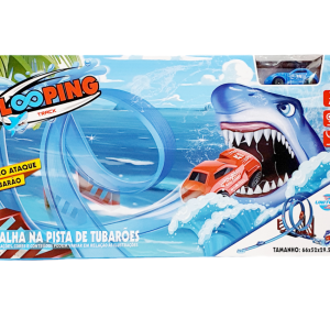 Pista De Carrinho Looping Track 360 Batalha Na Pista De Tubarões - Unitoys