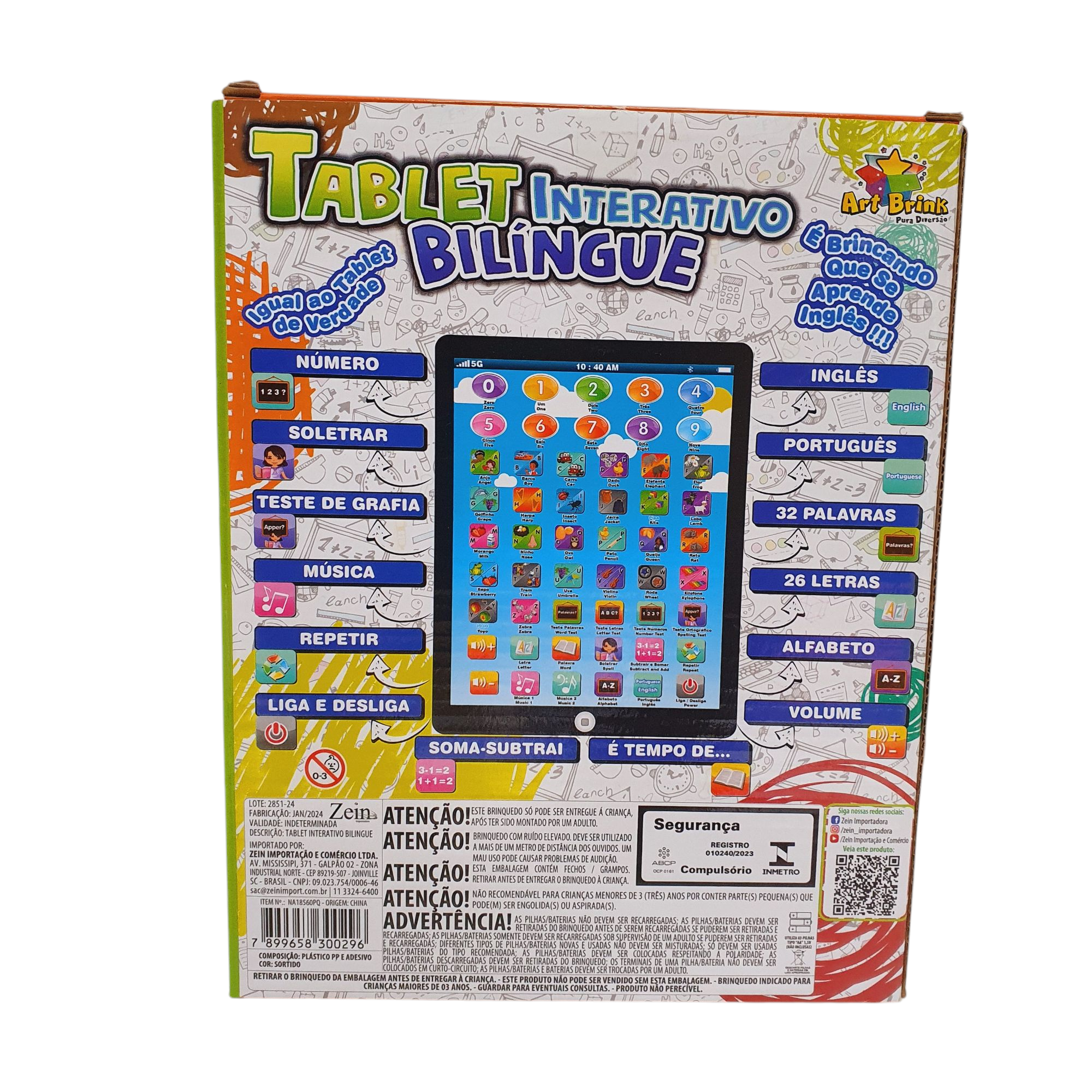 Tablet interativo Bilíngue - Art Brink Tablet interativo Bilíngue - Art Brink