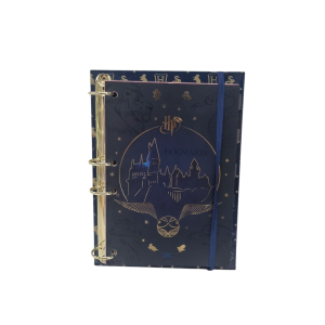 Caderno Argolado Colegial Harry Potter com Fechamento em Elástico 144 Folhas - DAC