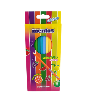 Lápis de Cor 12 Cores Mentos - Compactor