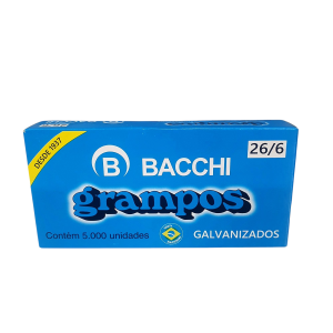 Grampos 266 Galvanizados 5.000 Unidades - Bacchiii