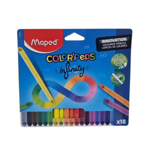 Lápis de cor infinito Color Peps Infinity 18 Cores- Maped
