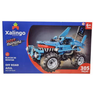 Blocos de Montar Veículo Off Road Azul - Xalingo