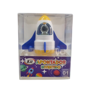 Apontador Divertido Foguete - Kit