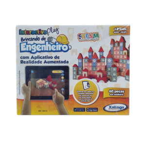 Jogo Brincando de Engenheiro 60 Peças - Xalingo Brinquedos