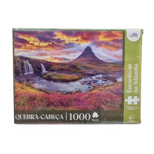 Quebra-Cabeça Entardecer Na Islândia 1000 Peças - Toyster