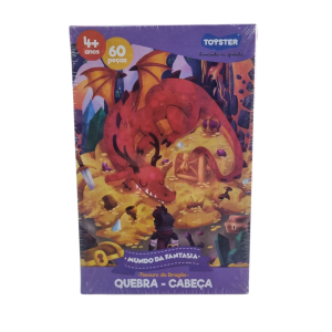 Quebra-Cabeça Mundo Da Fantasia Tesouro do Dragão - Toyster