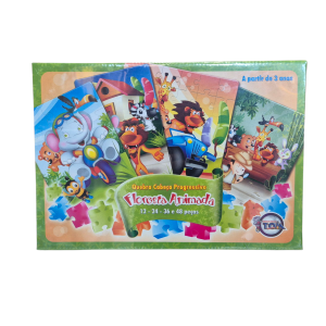 Quebra-Cabeça Progressivo Floresta Animada - Toia Brinquedos