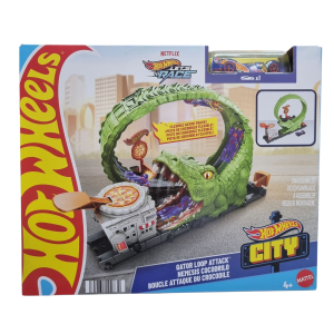 Pista Hot Wheels City Looping de Ataque do Crocodilo - Mattel