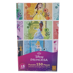 Quebra-Cabeça Disney Princesa 150 Peças - Grow