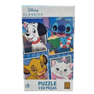 Quebra-Cabeça Puzzle Disney Classics 150 Peças - Grow