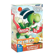 Quebra-Cabeça Puzzle Progressivo A Lebre e a Tartaruga 12-20-30 Peças - Grow