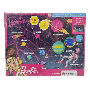 Quebra-Cabeça Sistema Solar Barbie 100 Peças - Xalingo Brinquedos