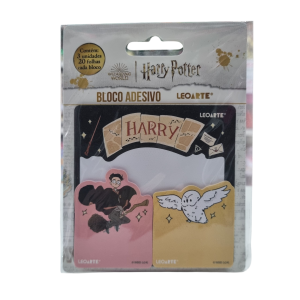 Bloco Adesivo Harry Potter 3 Unidades - LeoArte
