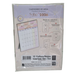 Calendário de Mesa 12 Folhas - Tilibra