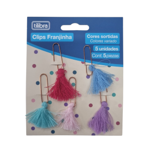 Clips Franjinha 5 Unidades - Tilibra