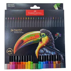 EcoLápis de Cor SuperSoft 24 Cores - Faber-Castell