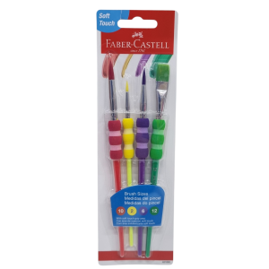 Pincel Soft Touch 4 Tamanhos - Faber-Castell
