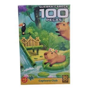 Quebra-Cabeça Capivara Club 100 Peças - Grow