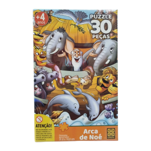 Quebra-Cabeça Puzzle Arca de Noé 30 Peças - Grow