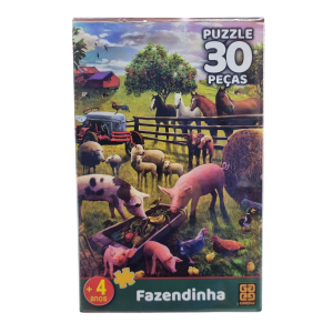 Quebra-Cabeça Puzzle Fazendinha 30 Peças - Grow
