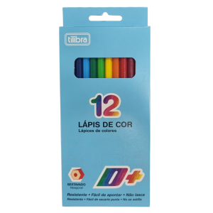 Lápis de Cor Sextavado 12 Cores - Tilibra