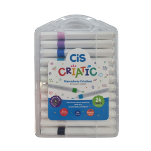 Marcador Criativo Criatic 24 Cores - Cis