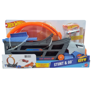 Pista Hot Wheels Stunt & Go Caminhão Transportador - Mattel