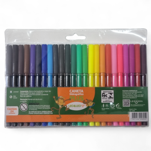 Canetinha Hidrográfica Plus 24 Cores - Leo&Leo
